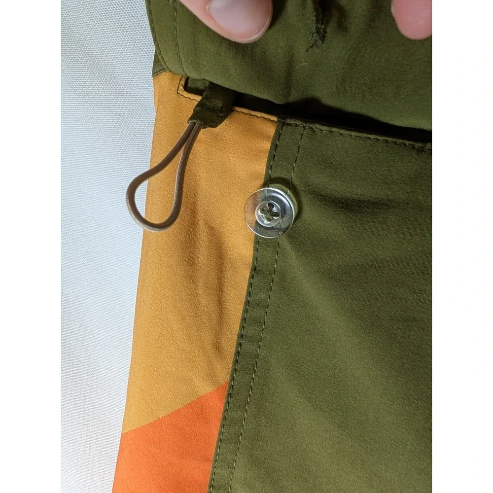 Women's Birdwell Beach Britches Army Swim Trunks Sz 6 Army Green Pocket Rare